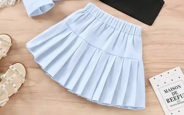 Stylish Blazer, Camisole & Skirt Set for Girls – Trendy Western Outfit - Image 6