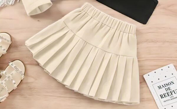Stylish Blazer, Camisole & Skirt Set for Girls – Trendy Western Outfit - Image 9
