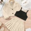 Stylish Blazer, Camisole & Skirt Set for Girls – Trendy Western Outfit - Image 7