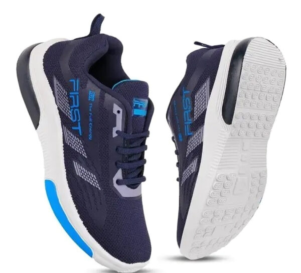 Men’s Lightweight Mesh Sneakers with Bold Blue Detailing – Sports & Casual Shoes - Image 6