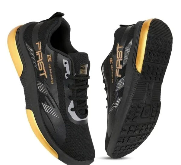 Men’s Lightweight Mesh Sneakers with Bold Blue Detailing – Sports & Casual Shoes - Image 3